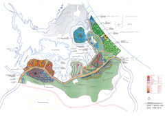 Ground plan - Blue City in Muskat; Oman